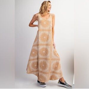 Easel Bandana Pint Maxi Dress